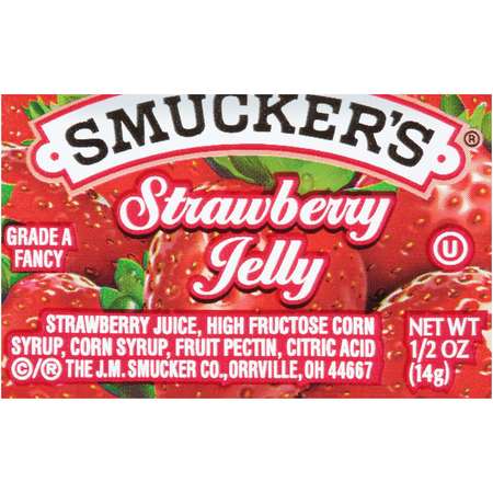 Smuckers Smucker's Strawberry Jelly .5 oz. Cup, PK200 5150001717
